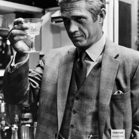 Steve McQueen toasting
